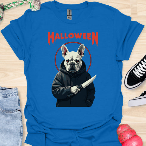 Halloween - V5 - Frenchie Halo Killer T-Shirt
